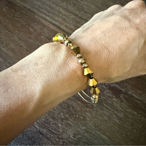 Alex and Ani Gold Beaded Bracelet - Picture 3 of 4